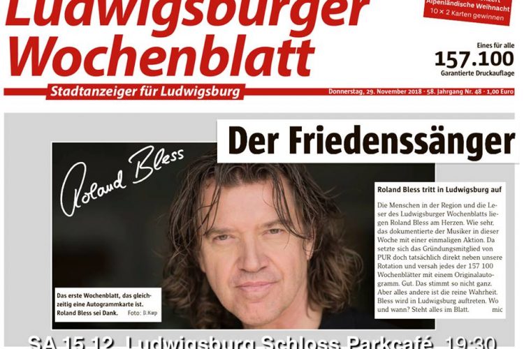 Roland Bless - der Friedenssänger - Presse