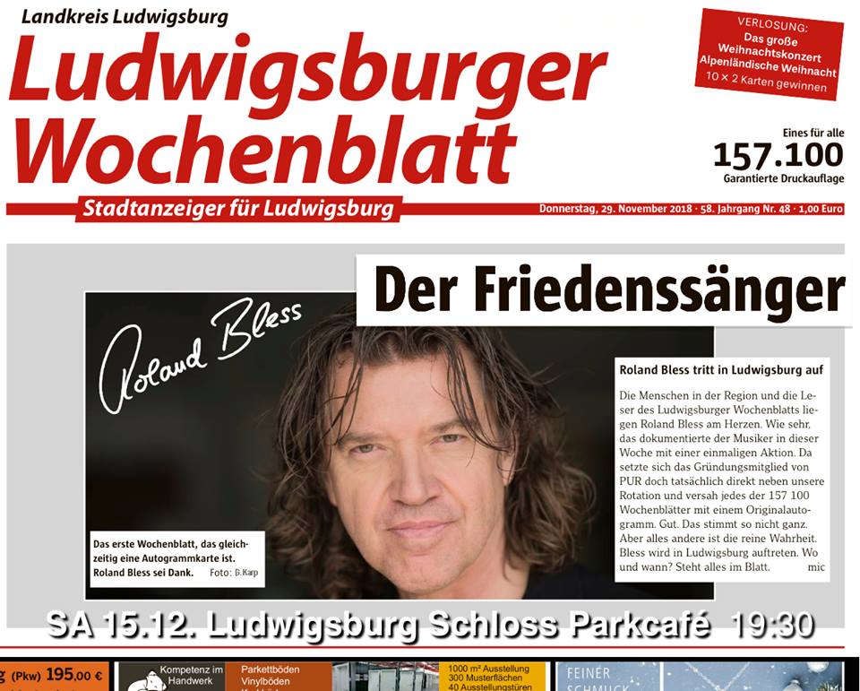 Roland Bless - der Friedenssänger - Presse